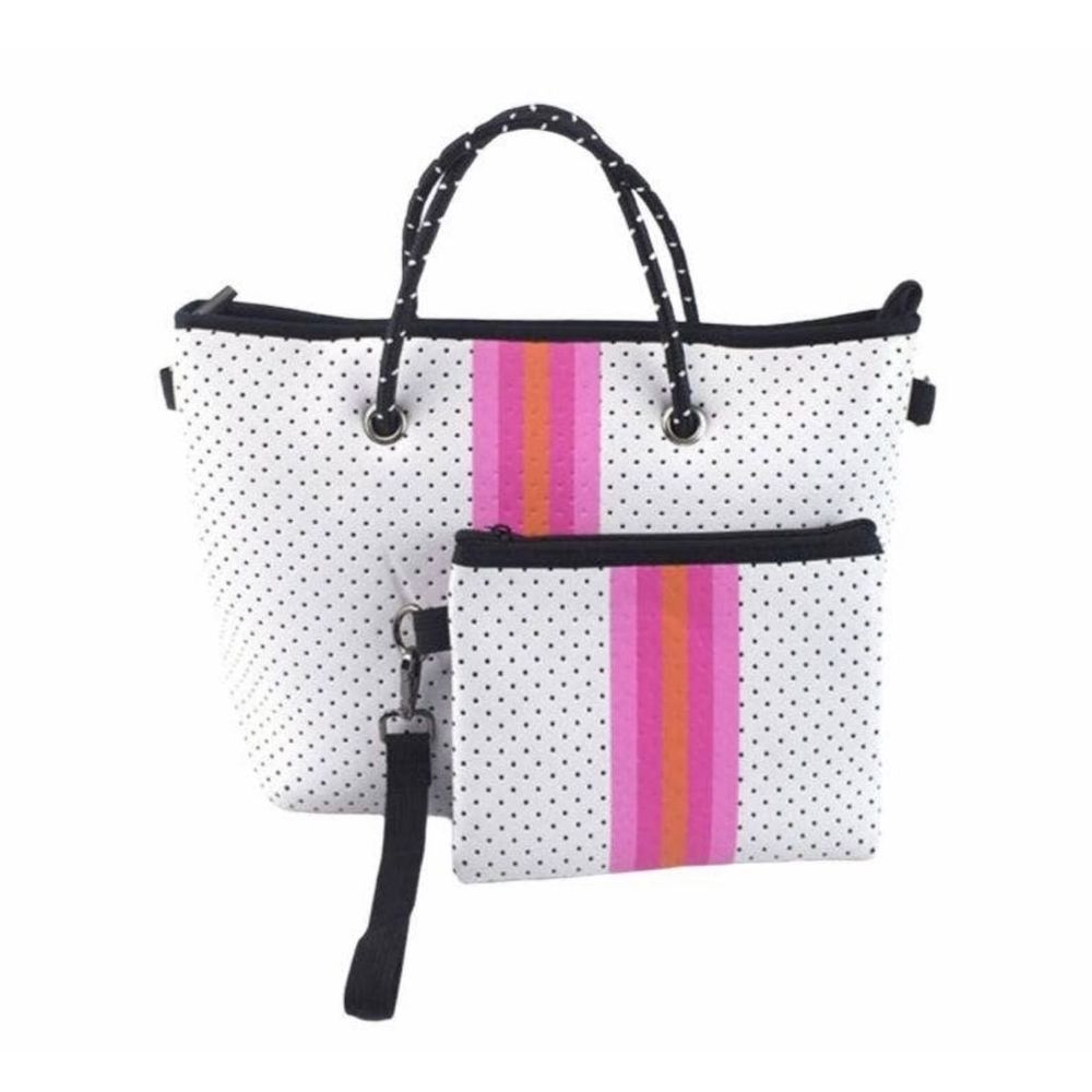 The Lucia Neoprene Tote And Wristlet